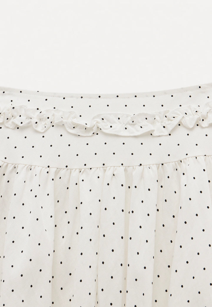 Women's Polka Dot Ruffle Skirt