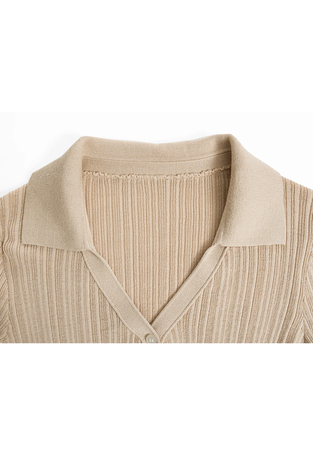 Women's Knotted Ribbed Cardigan