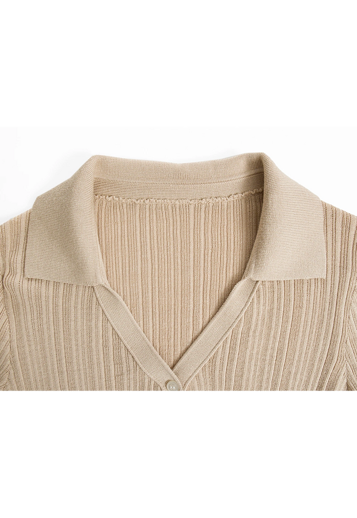 Women's Knotted Ribbed Cardigan