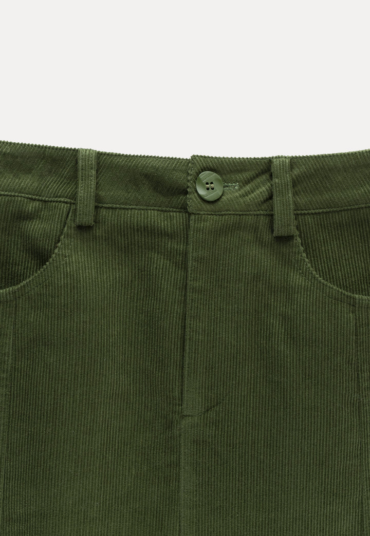 Corduroy A-line Skirt