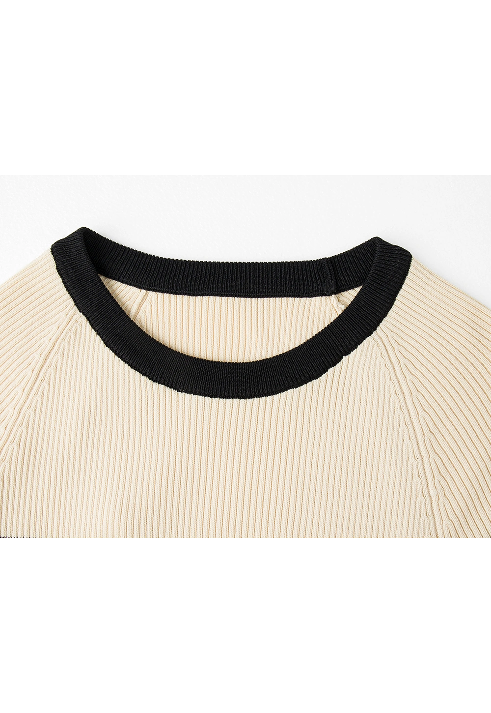 Women's Striped Ribbed Knit T-Shirt