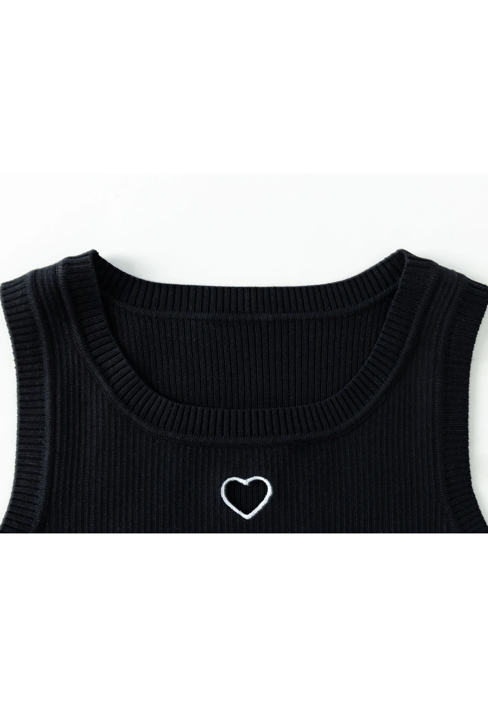 Women's Ribbed Tank Top Embroidery
