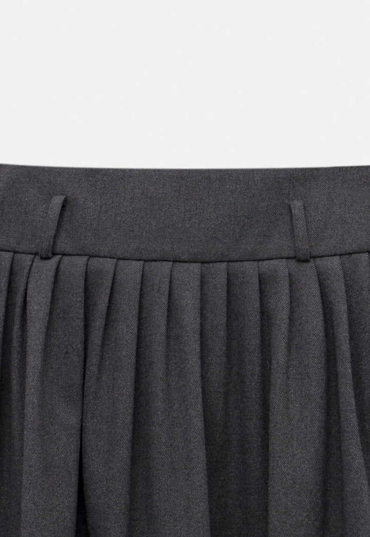 Women's High-Waisted Pleated Mini Skirt