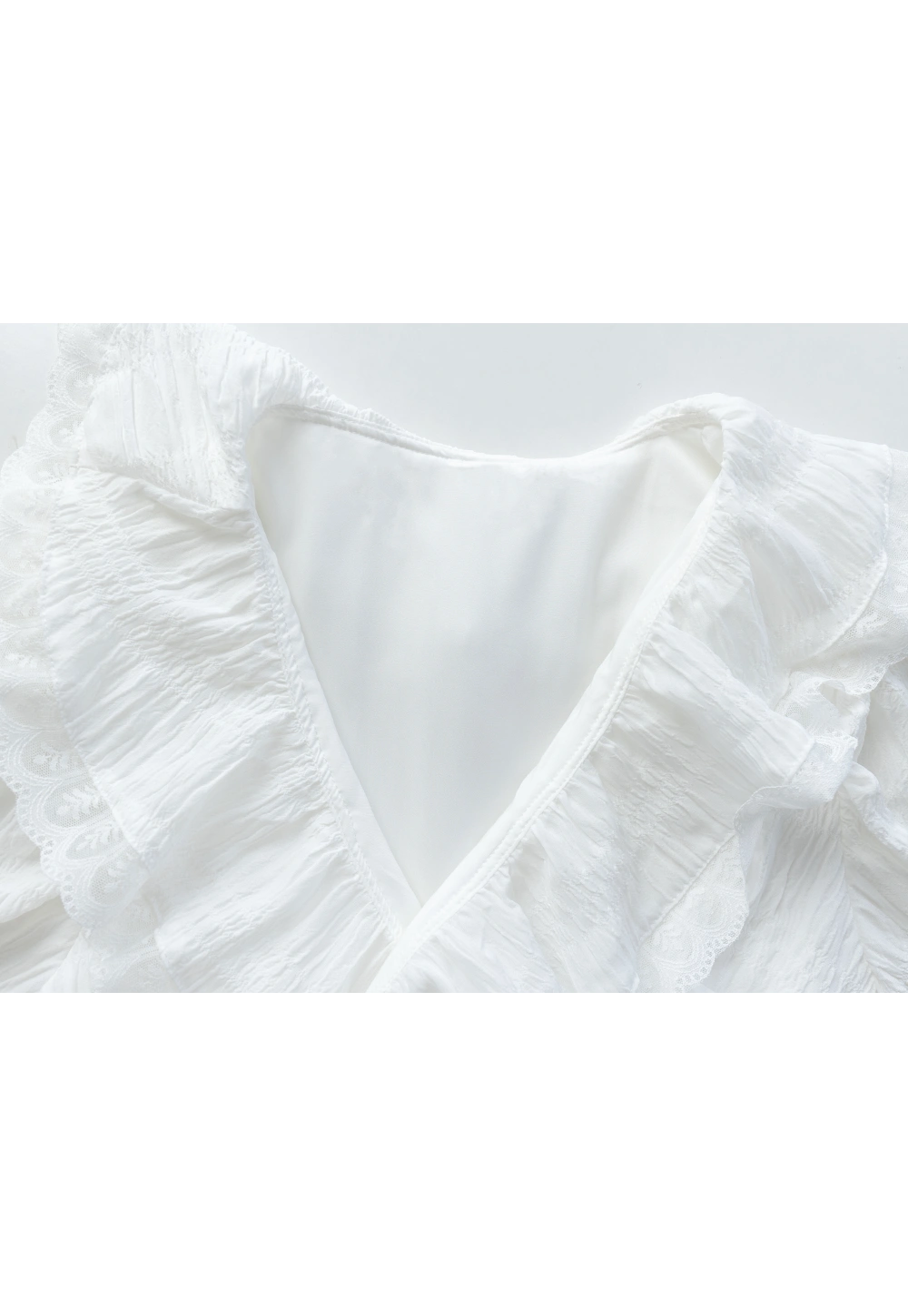 Women's 3/4 Sleeve Ruffle Wrap Maxi Dress