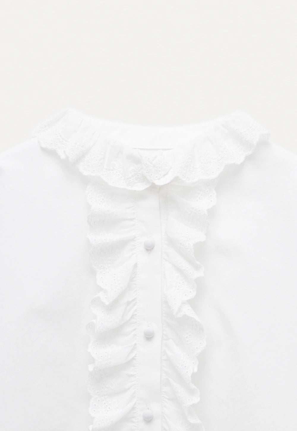 Women's Long-Sleeve Blouse With Ruffle