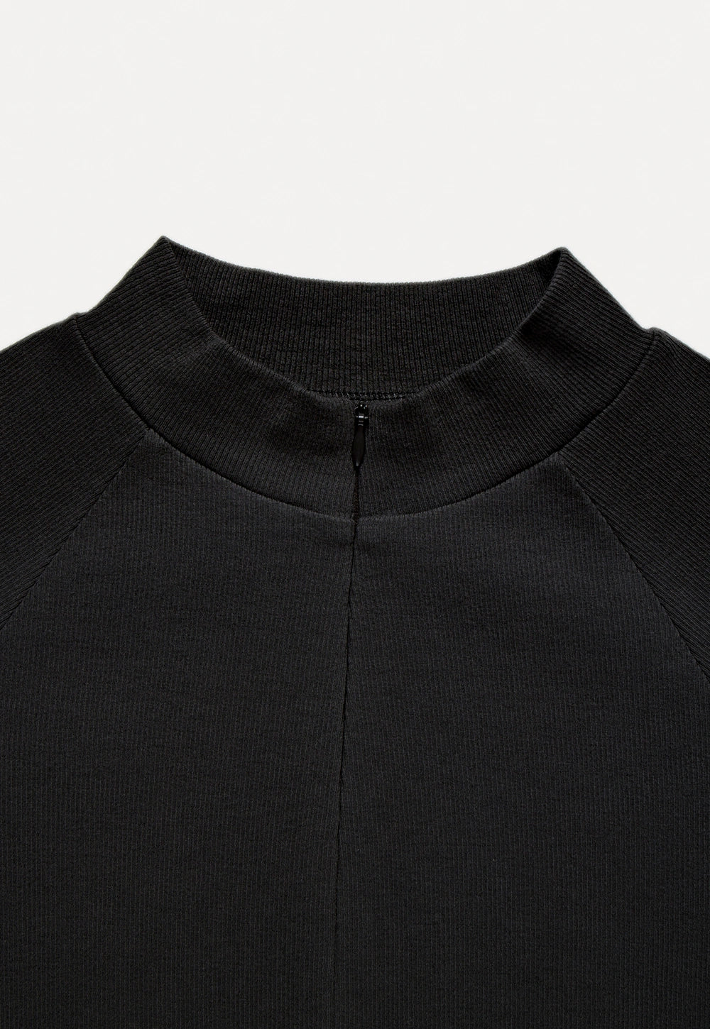 Minimalist Mock-Neck Long Sleeve Top