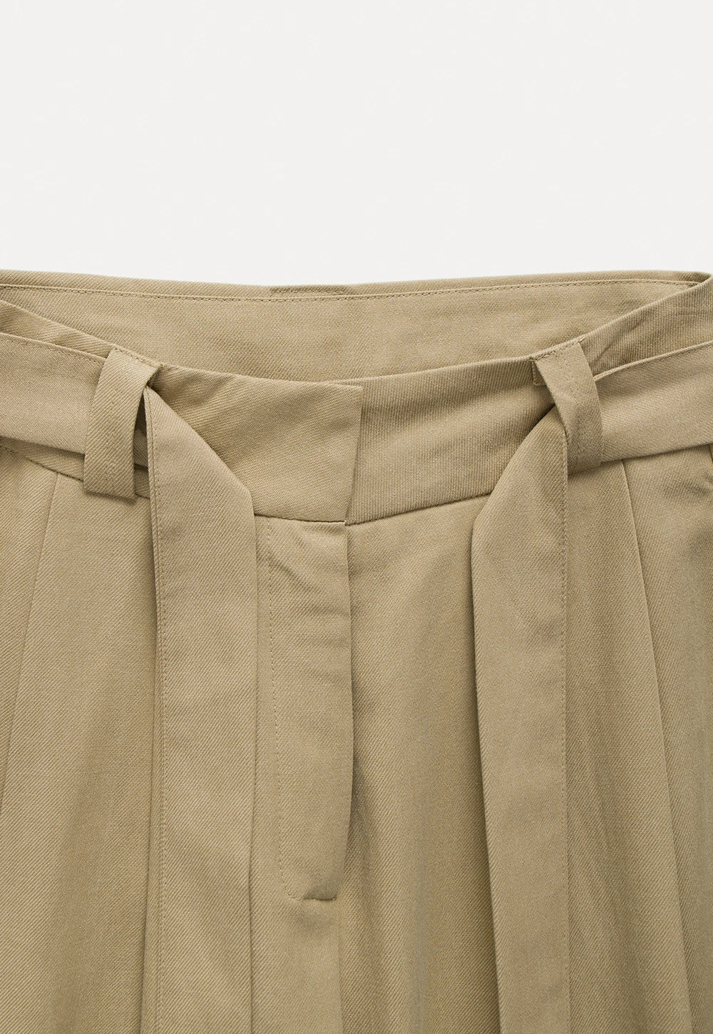 Wide-Leg Trousers with Belted Waist