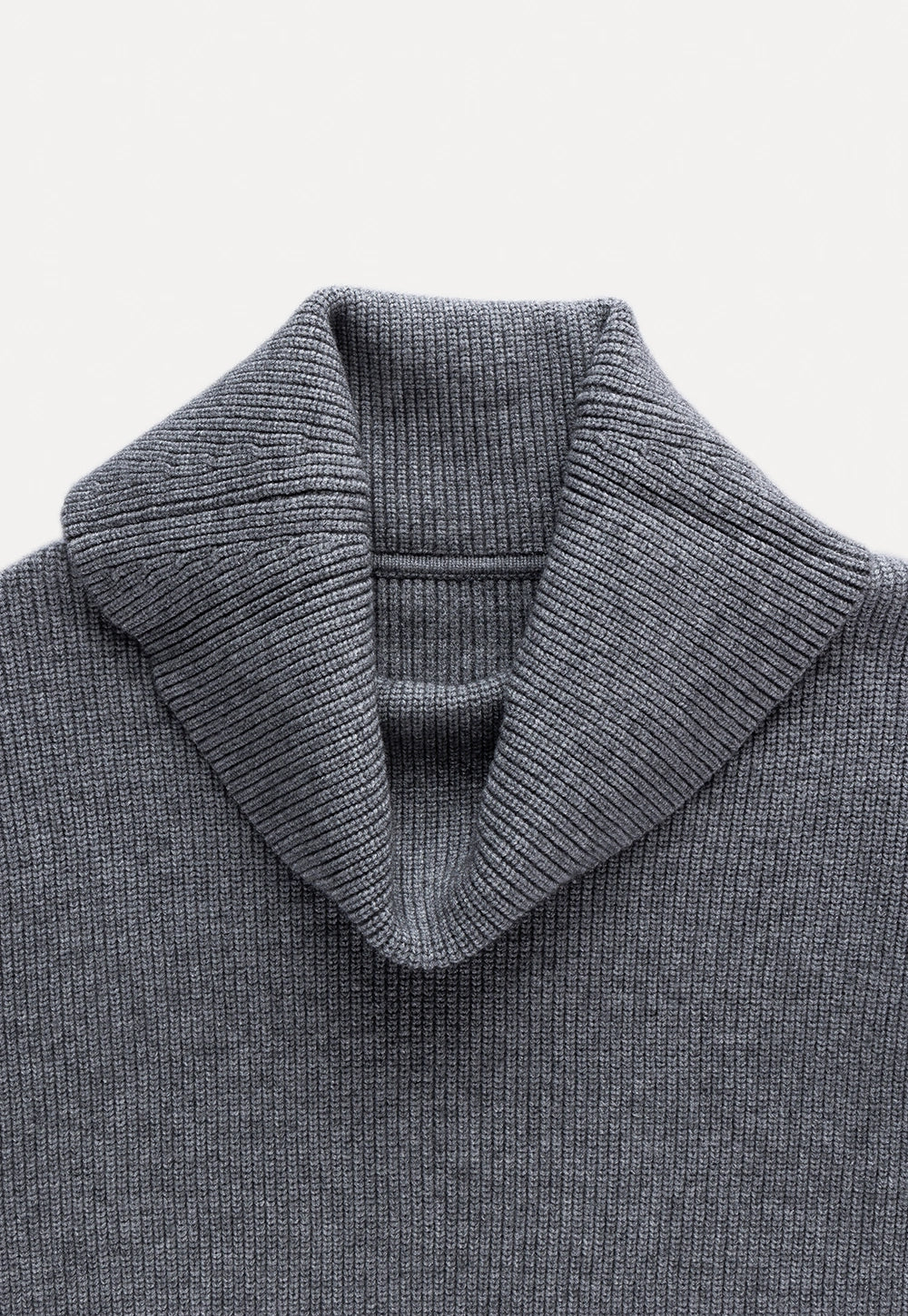 Soft Ribbed Cowl Neck Sweater