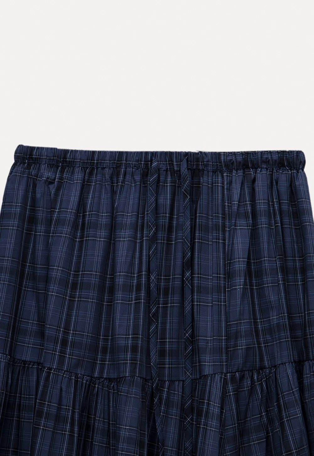 Women's Plaid High Waist Maxi Skirt