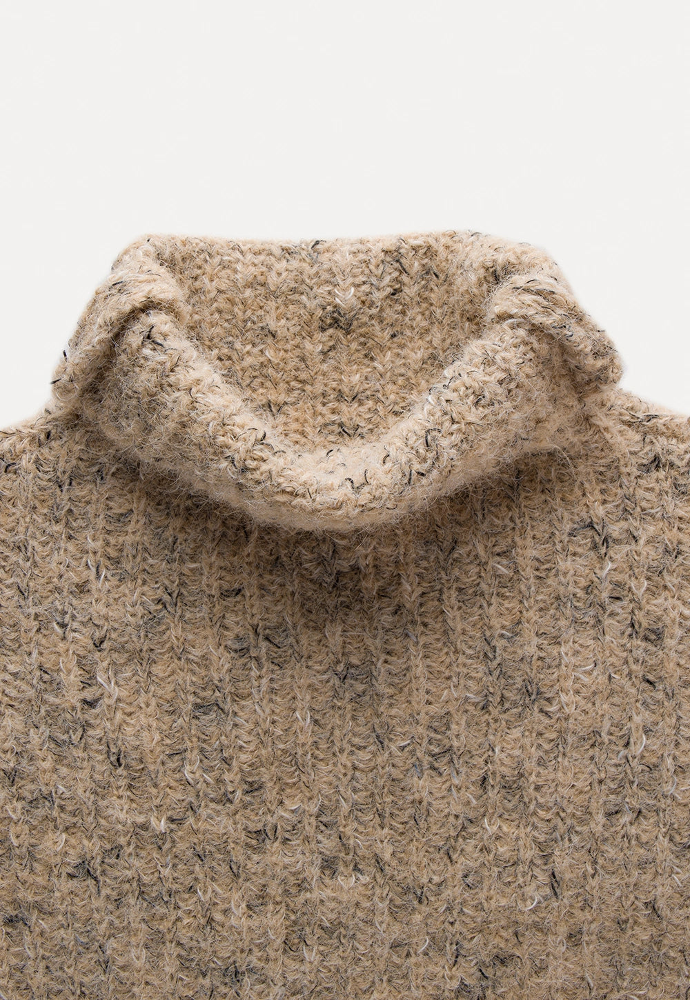 Women's Speckled Knit Turtleneck Sweater