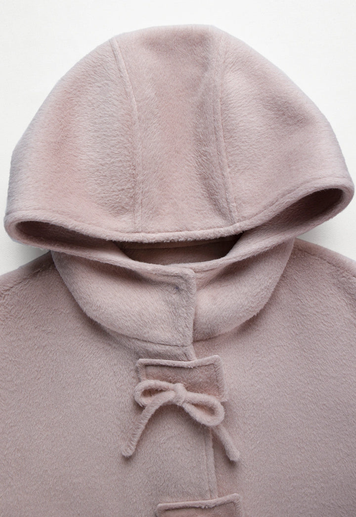 Toggle Tie Hooded Coat