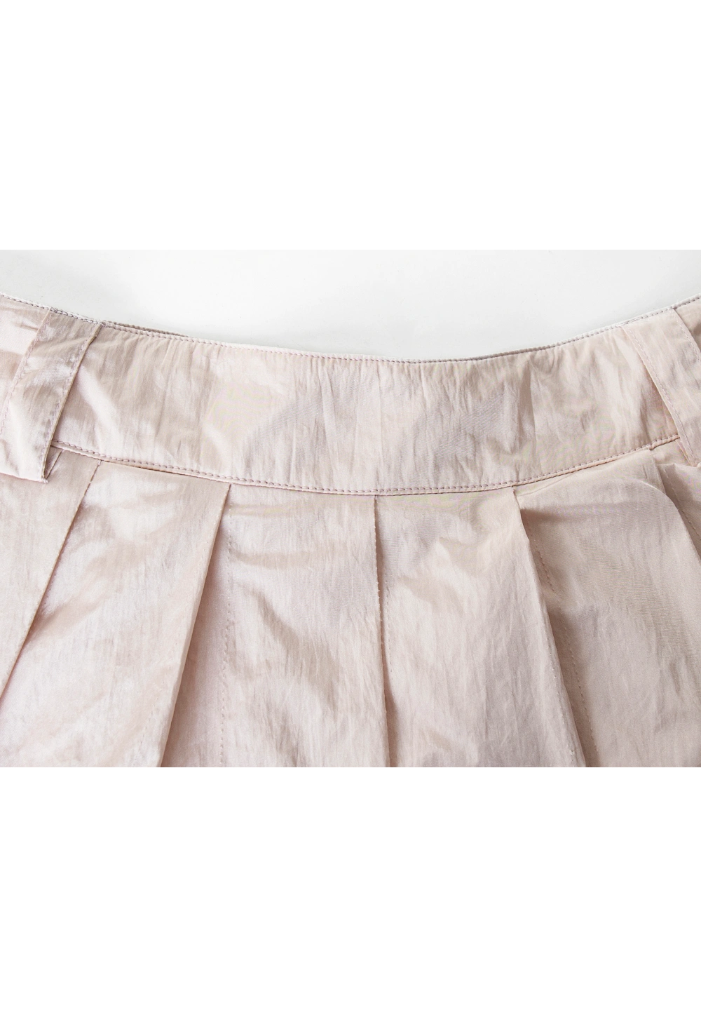 Women's Pink Pleated bud skirt - Soft Fabric, Flowing Silhouette