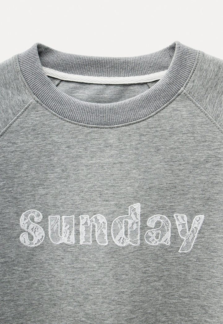 Women's Casual 'Sunday' Graphic Sweatshirt