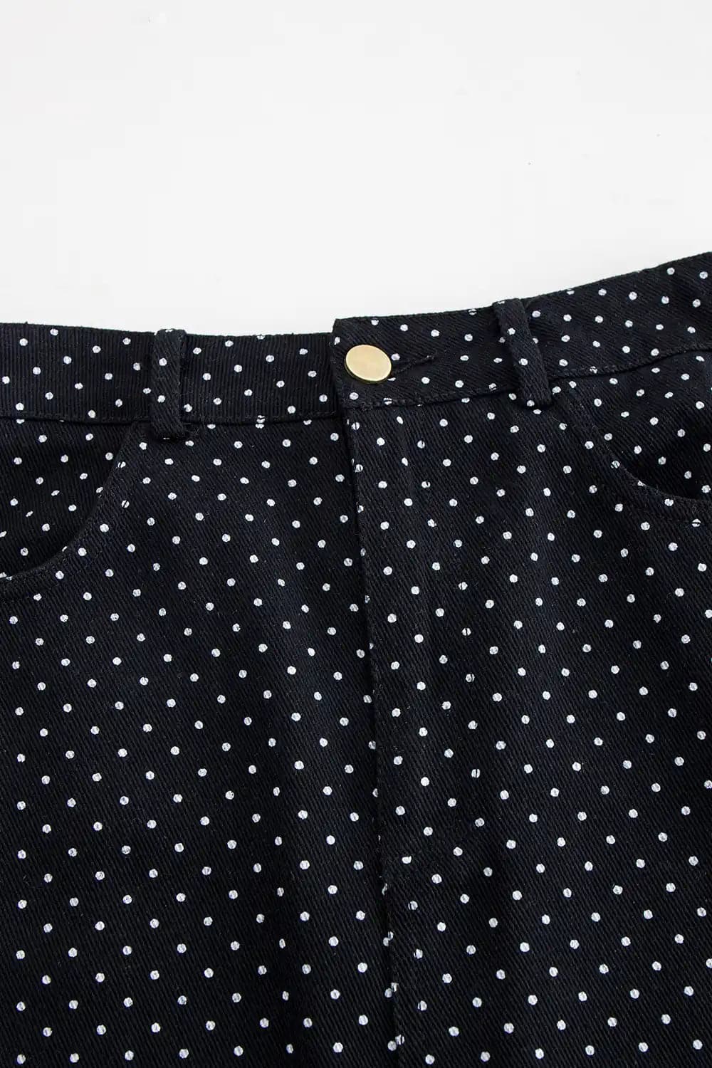 Chic Polka Dot Mini Skirt