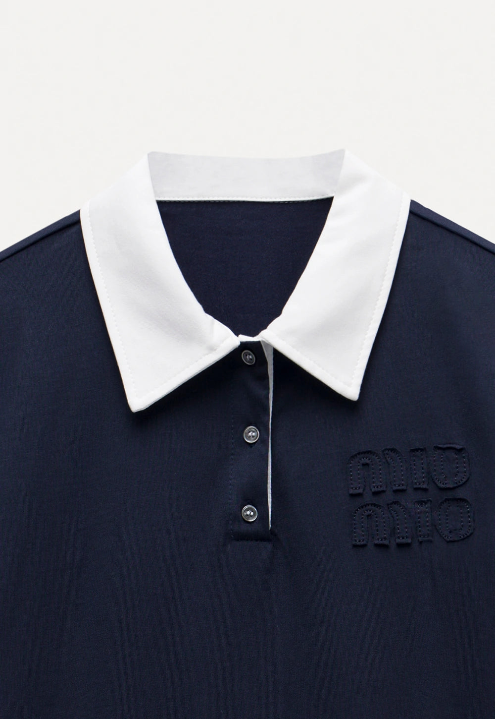 Women's Contrast Collar Polo Shirt