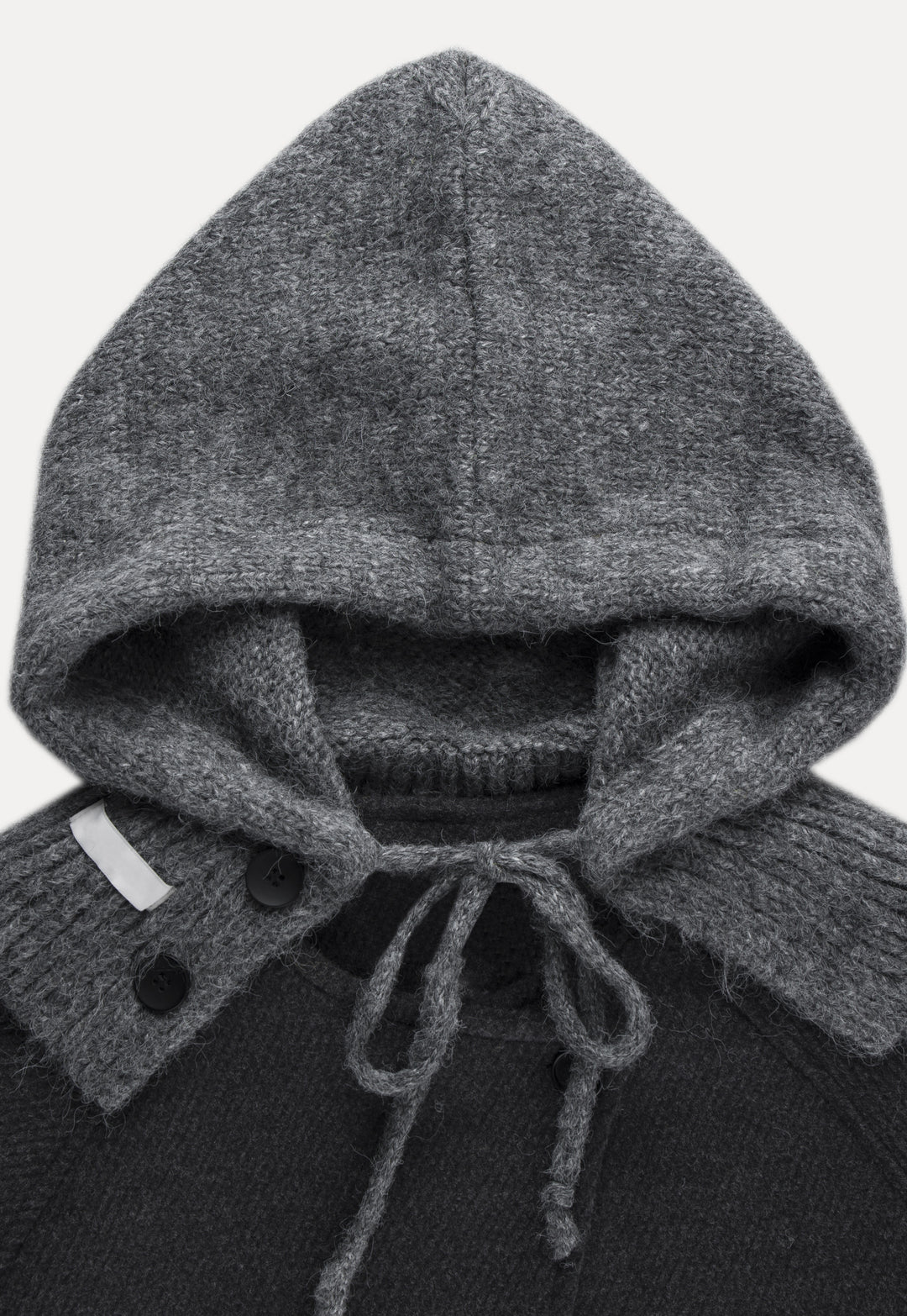 Women's Wool-Blend Jacket with Knit Hood