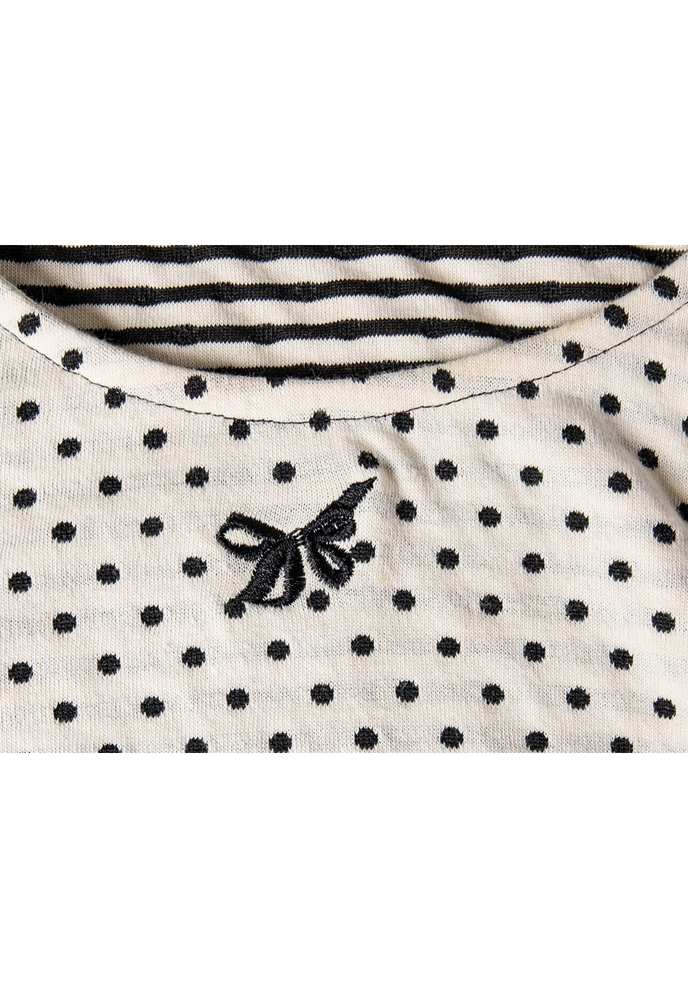 Women's Polka Dot Short Sleeve Top