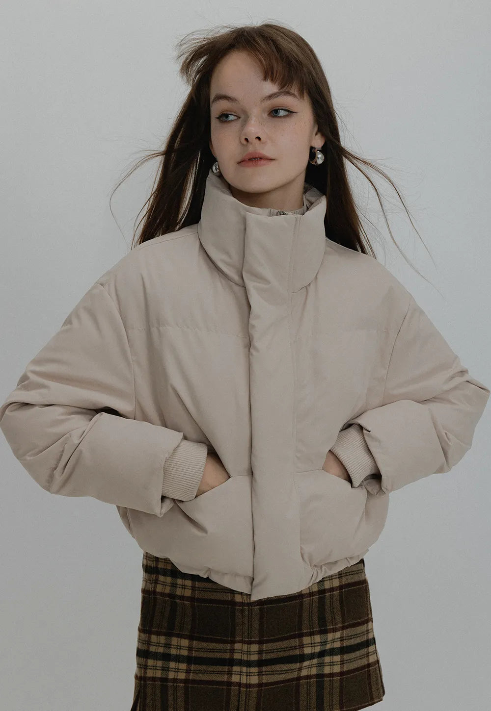 Veste matelassée en coton pour femme - Chaleur hivernale avec poches zippées