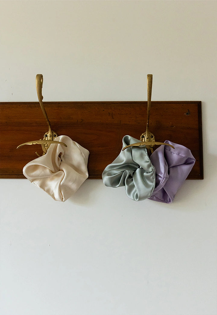 French Luxe Satin Oversized Hair Scrunchie