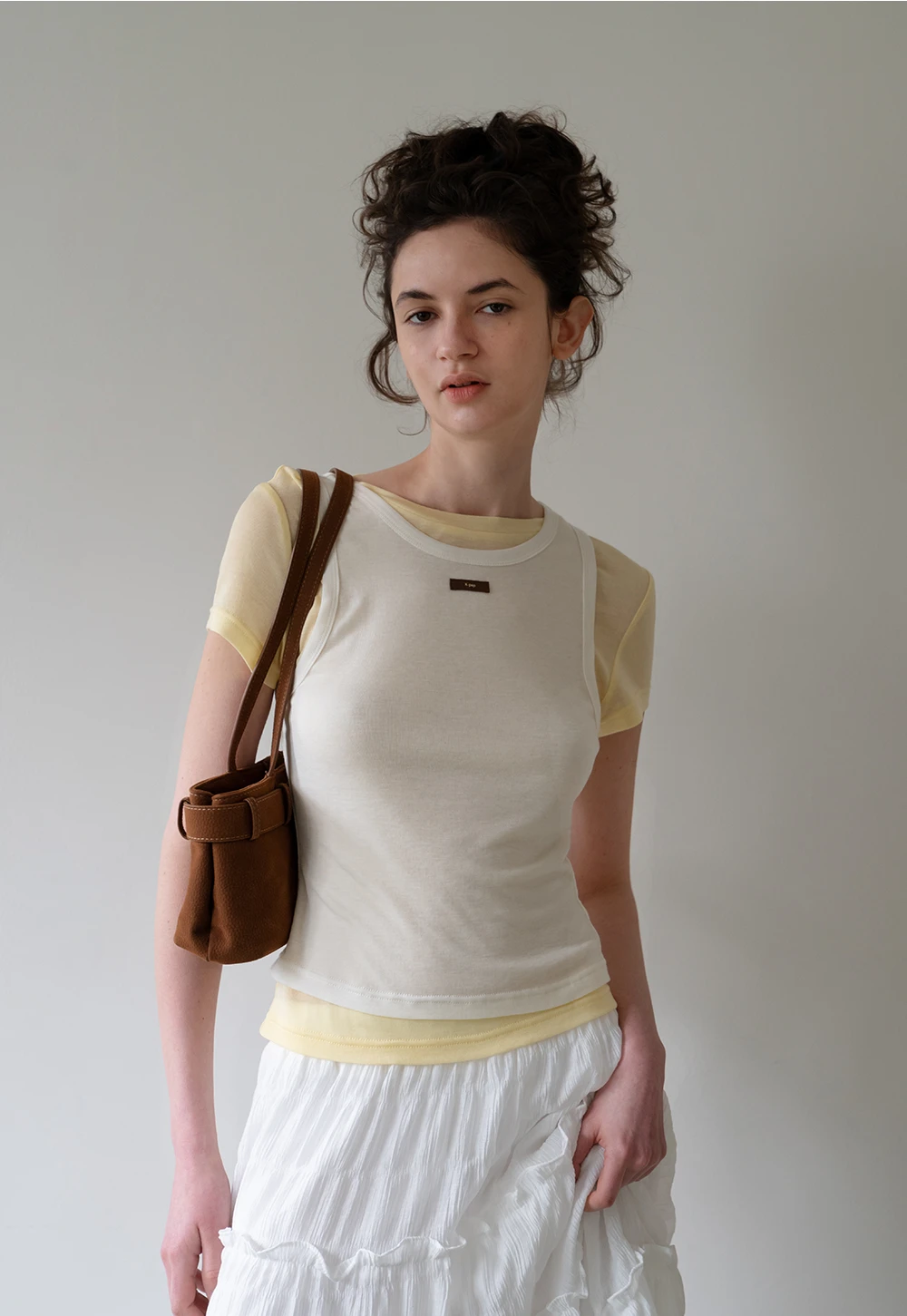 Canelé-Inspired Relaxed Casual Tank Top