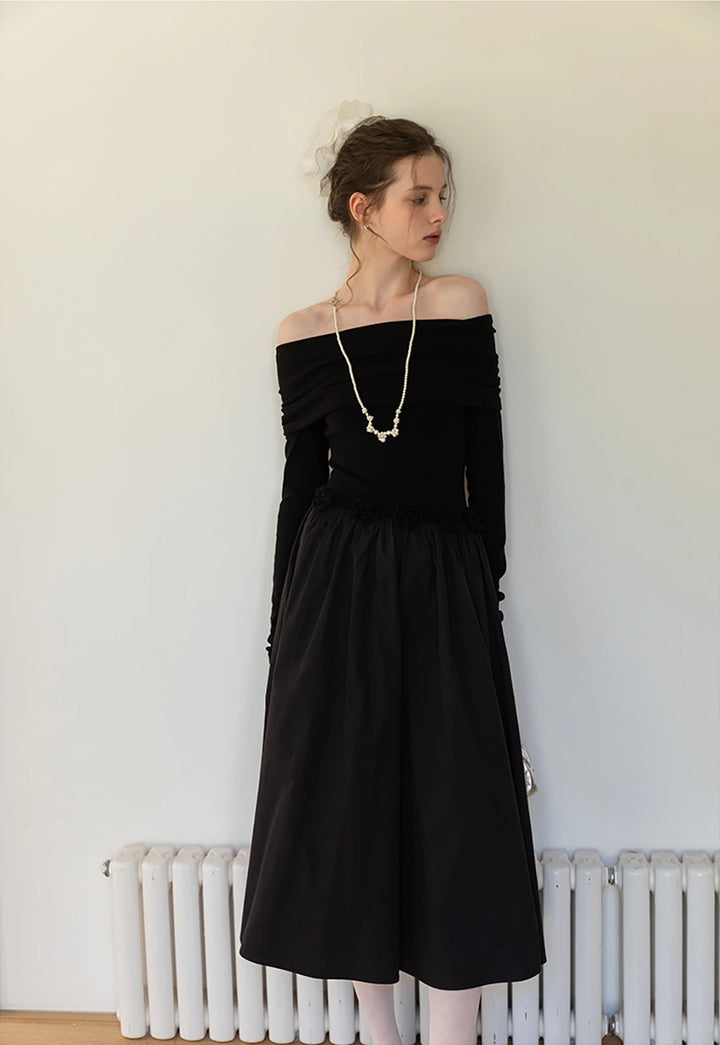 Women's Off-Shoulder Long Dress