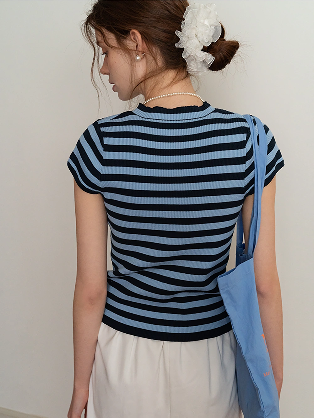 Women’s Striped Ribbed Knit Top