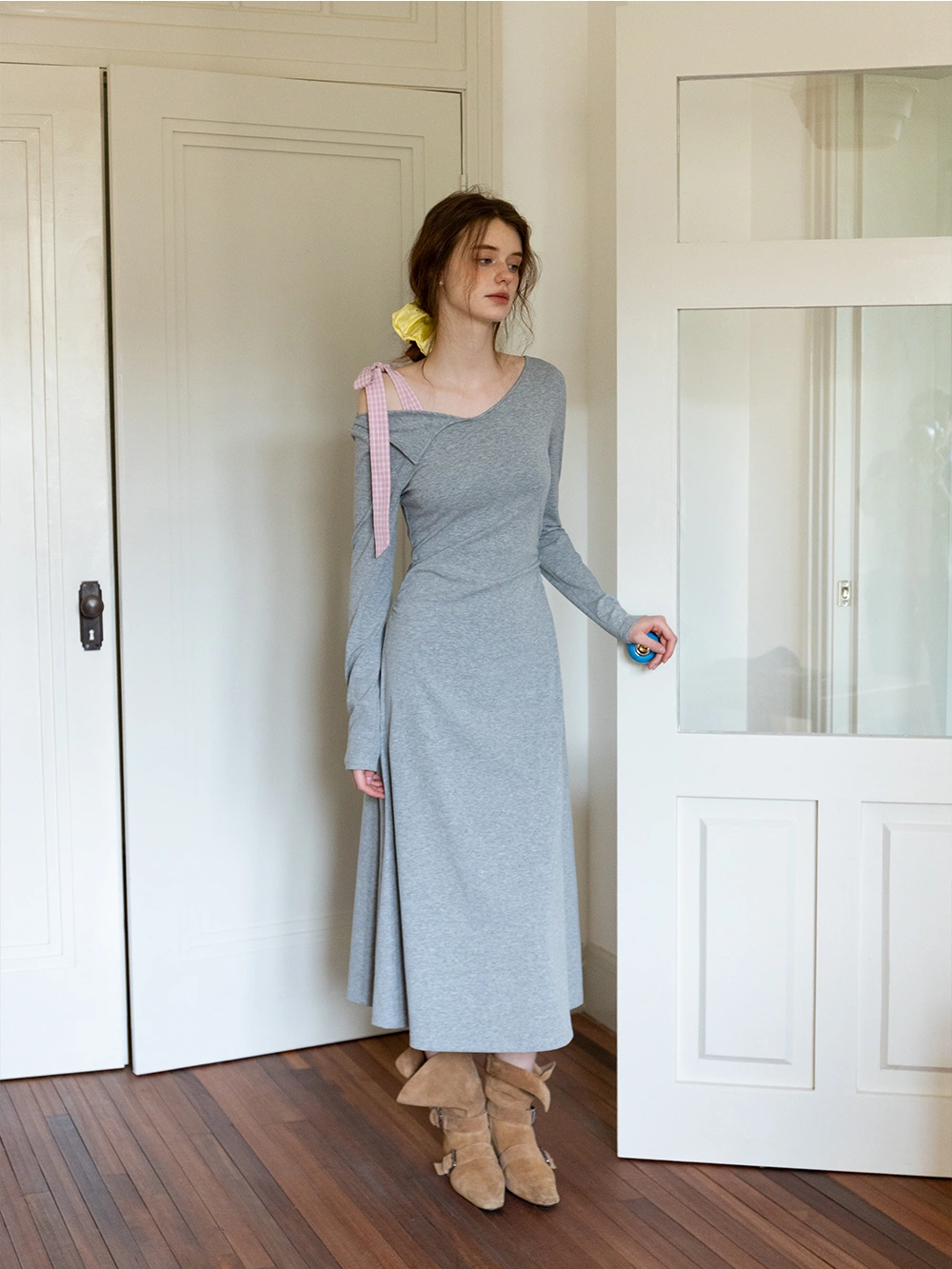 Women's V-Neck Long Dress