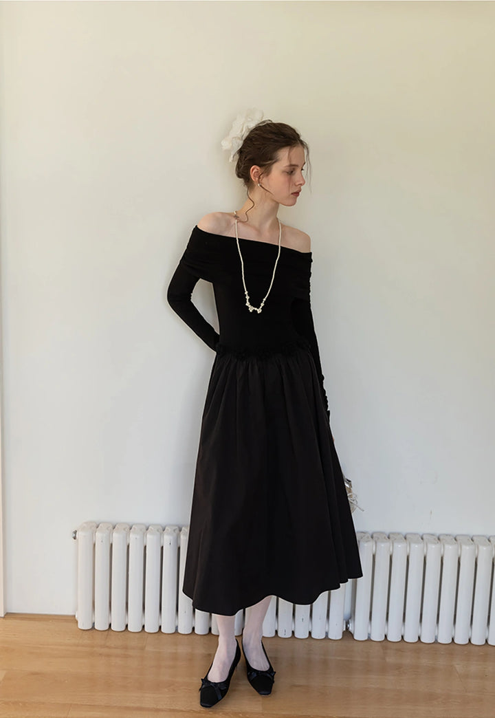 Women's Off-Shoulder Long Dress