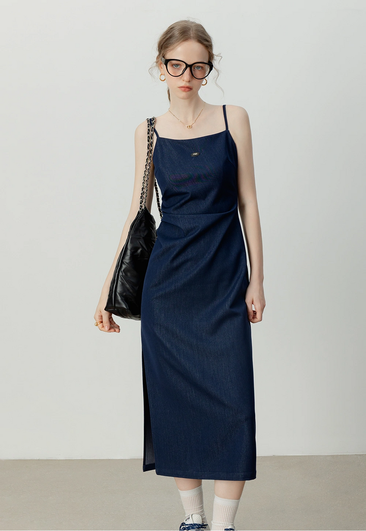 Women's Navy Slip Dress