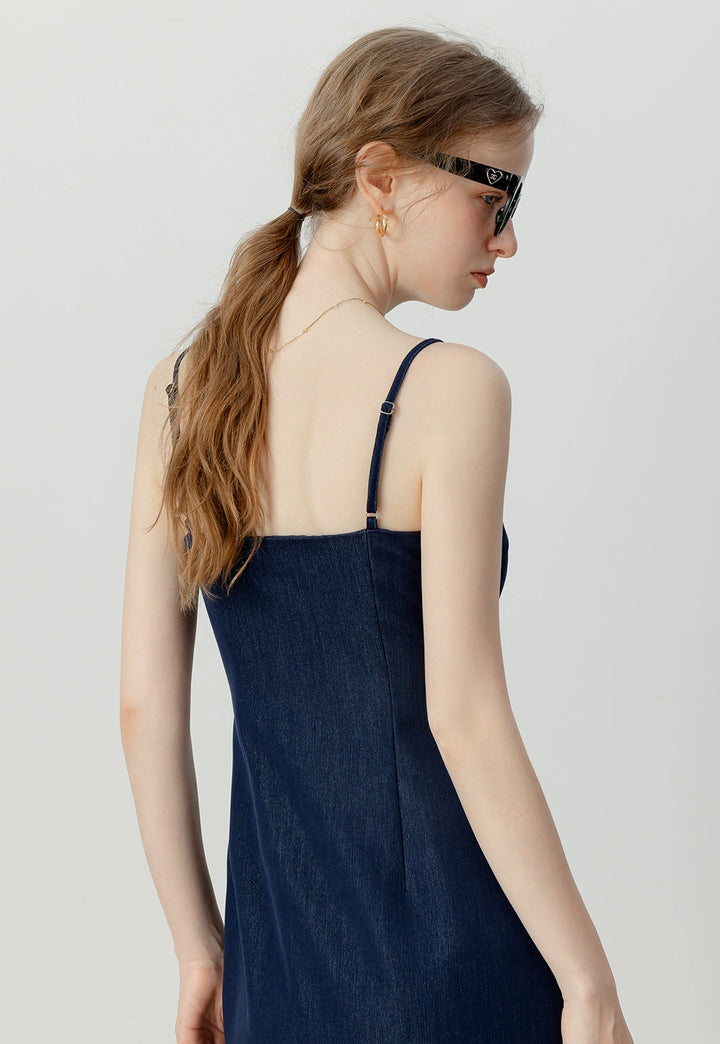 Women's Navy Slip Dress