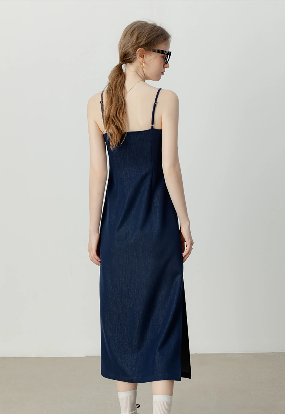 Women's Navy Slip Dress