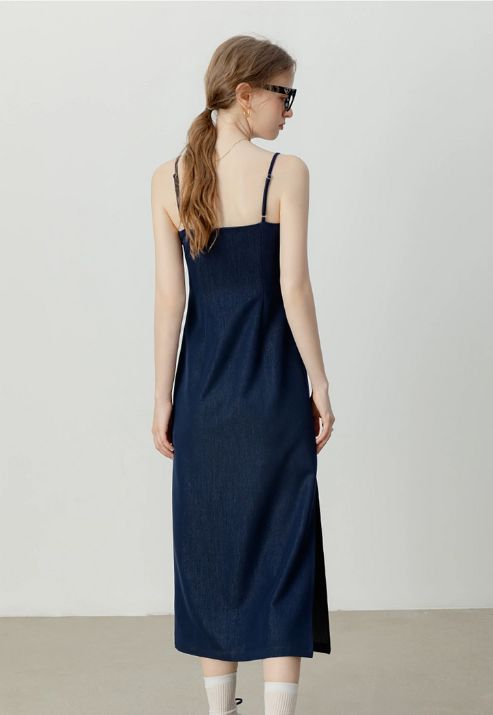 Women's Navy Slip Dress