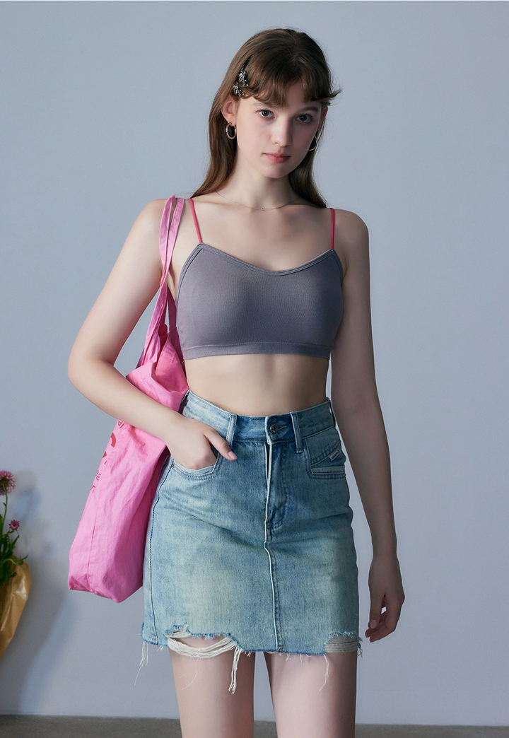 Women's Adjustable Spaghetti Strap Bralette Top