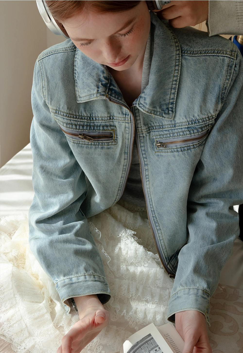 Women's Cropped Denim Jacket