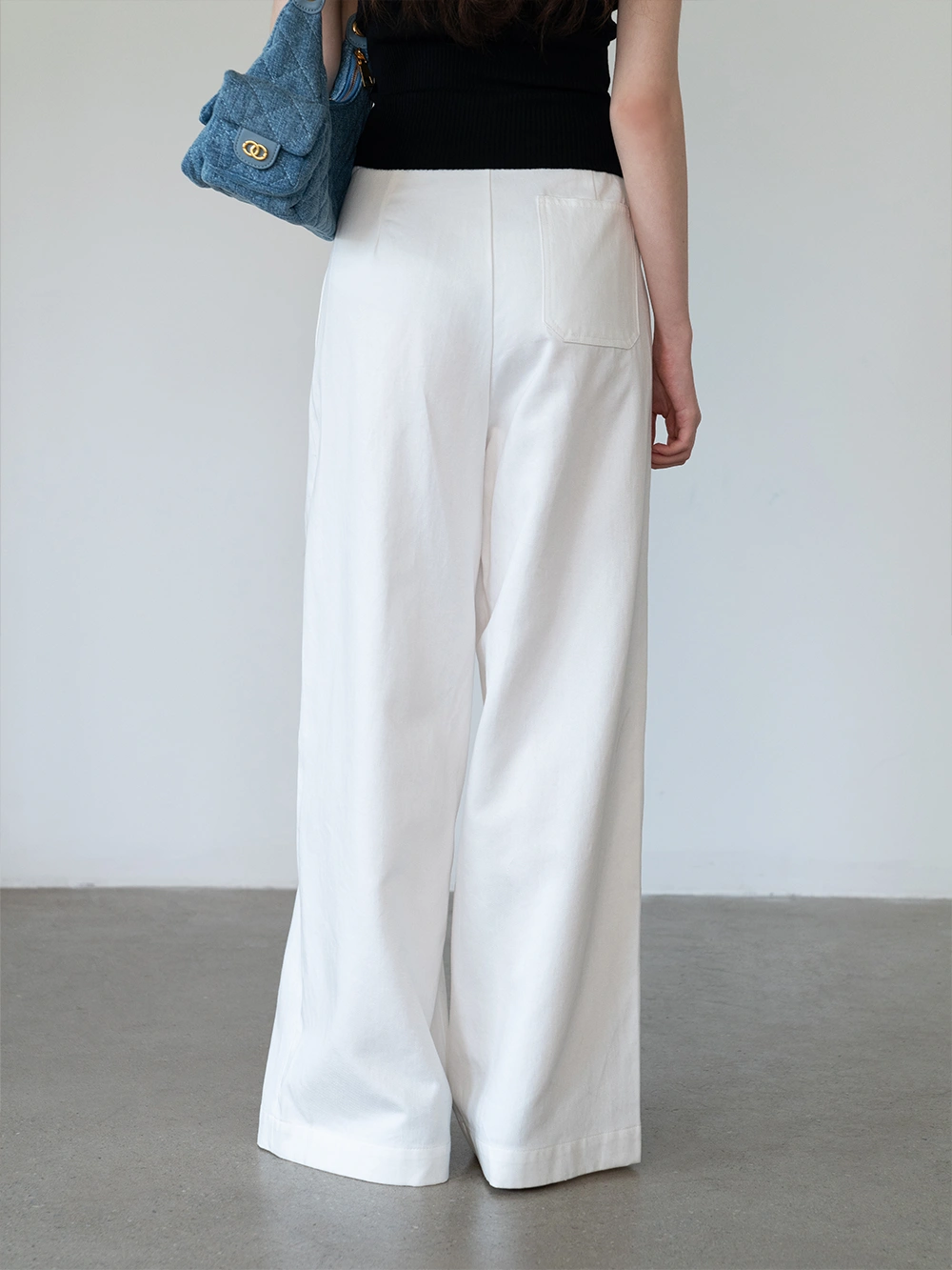 Wide-Leg Trousers with Belted Waist