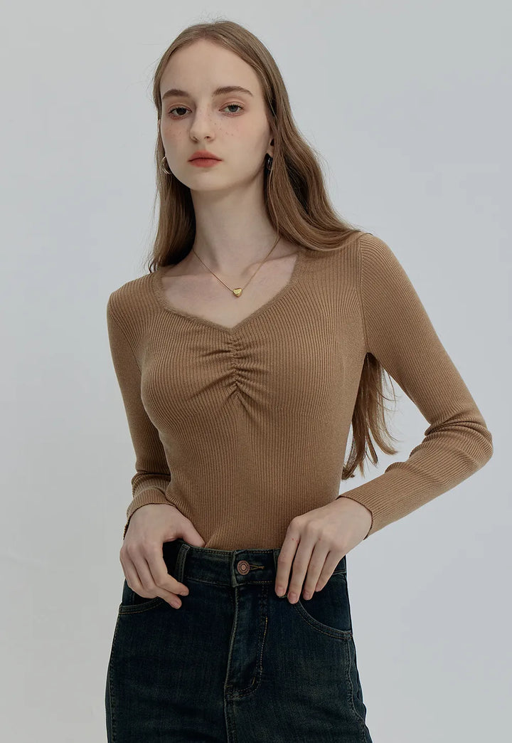 Women's V-Neck Tie  Sweaters