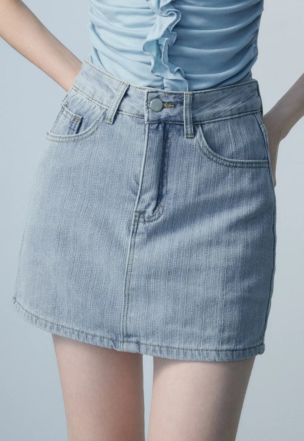 Classic Denim Mini Skirt - Timeless Wardrobe Staple