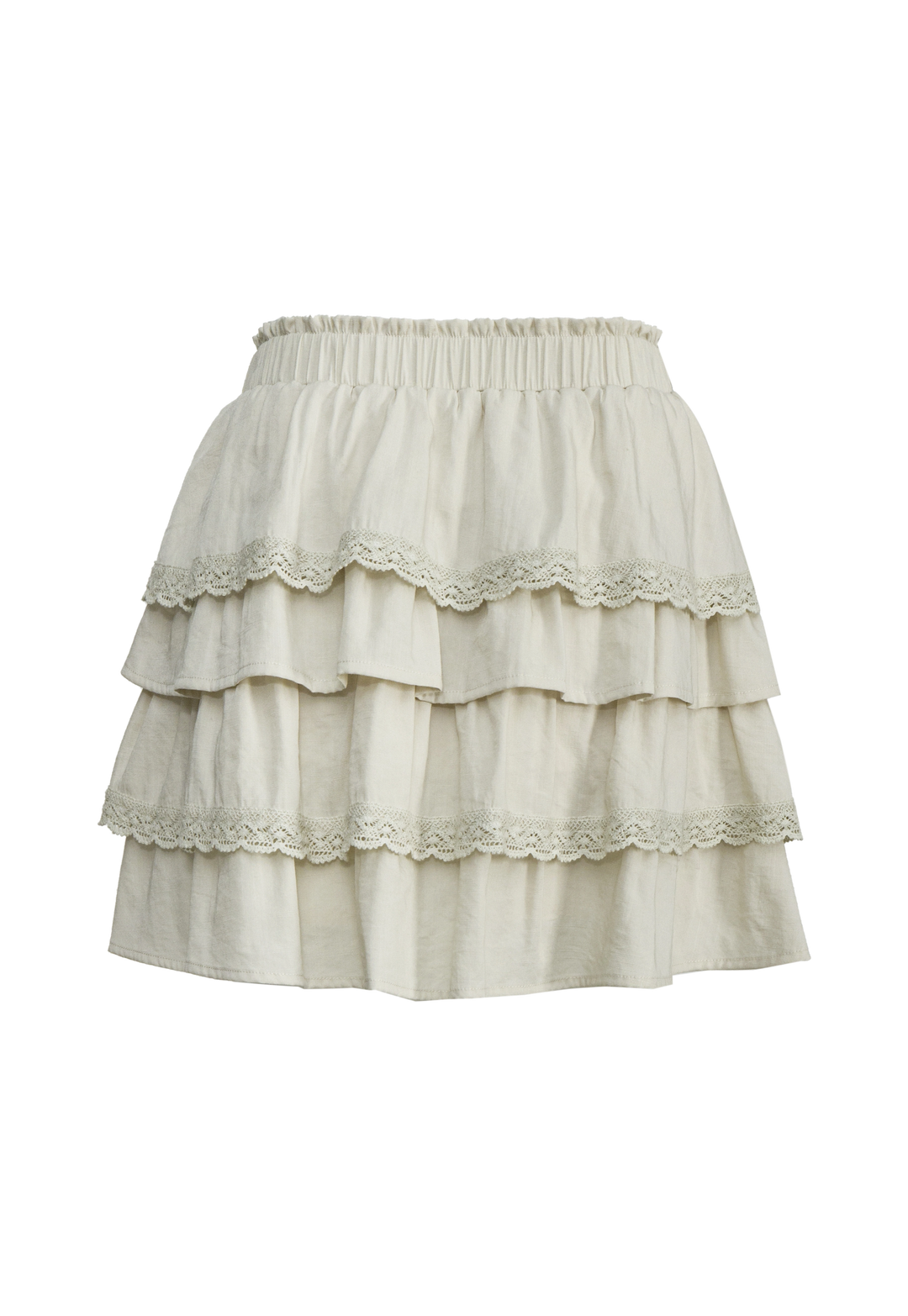 Women's Layered Lace Trim Skirt