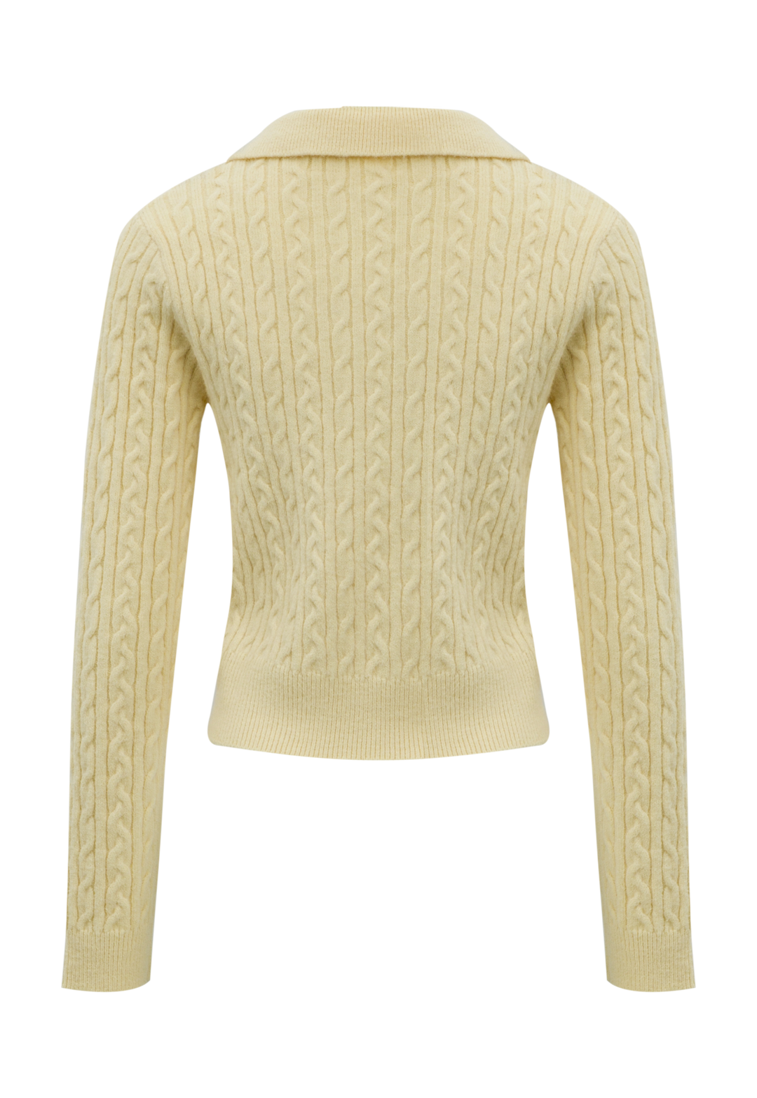 Women's V-Neck Cable Knit Top