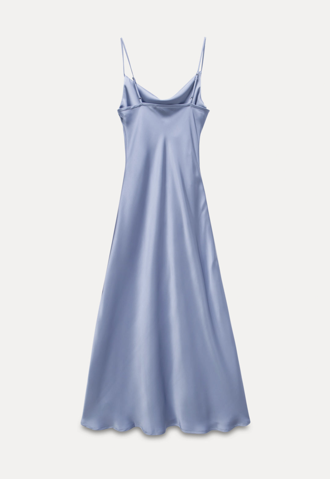 Satin Cowl Neck Slip Dress