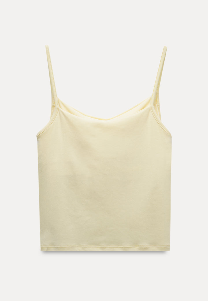 Cowl Neck Spaghetti Strap Camisole Top