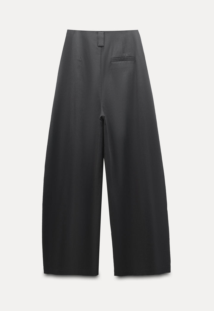 Wide-Leg High-Waist Banana Pants