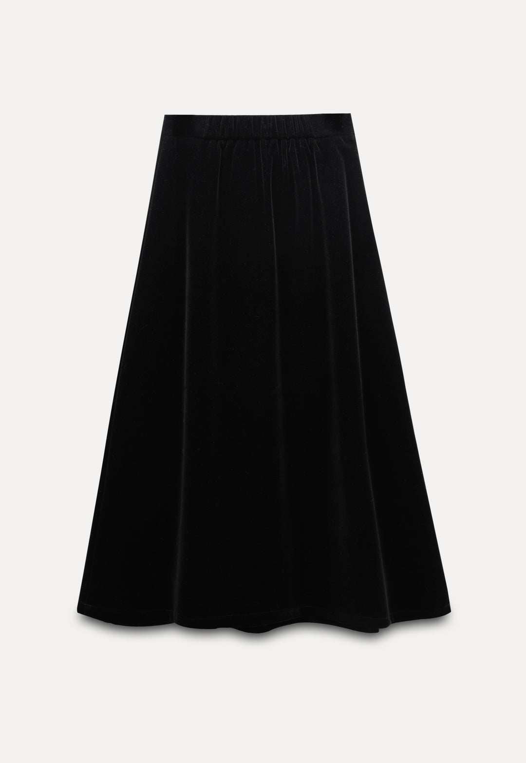 Women's Velvet Midi Skirt