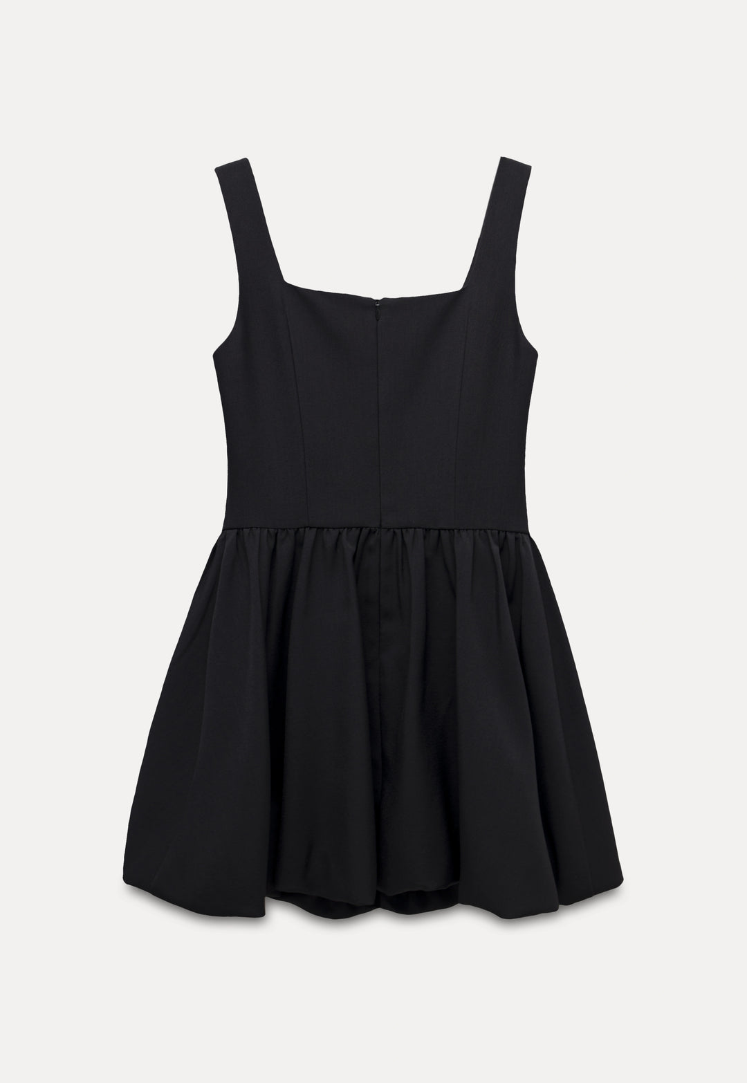 Black Square Neck Mini Dress