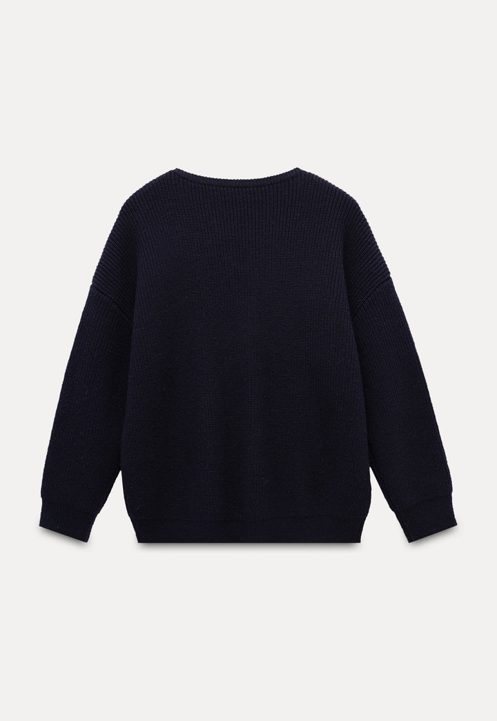 Women's Oversized Crewneck Knit Sweater