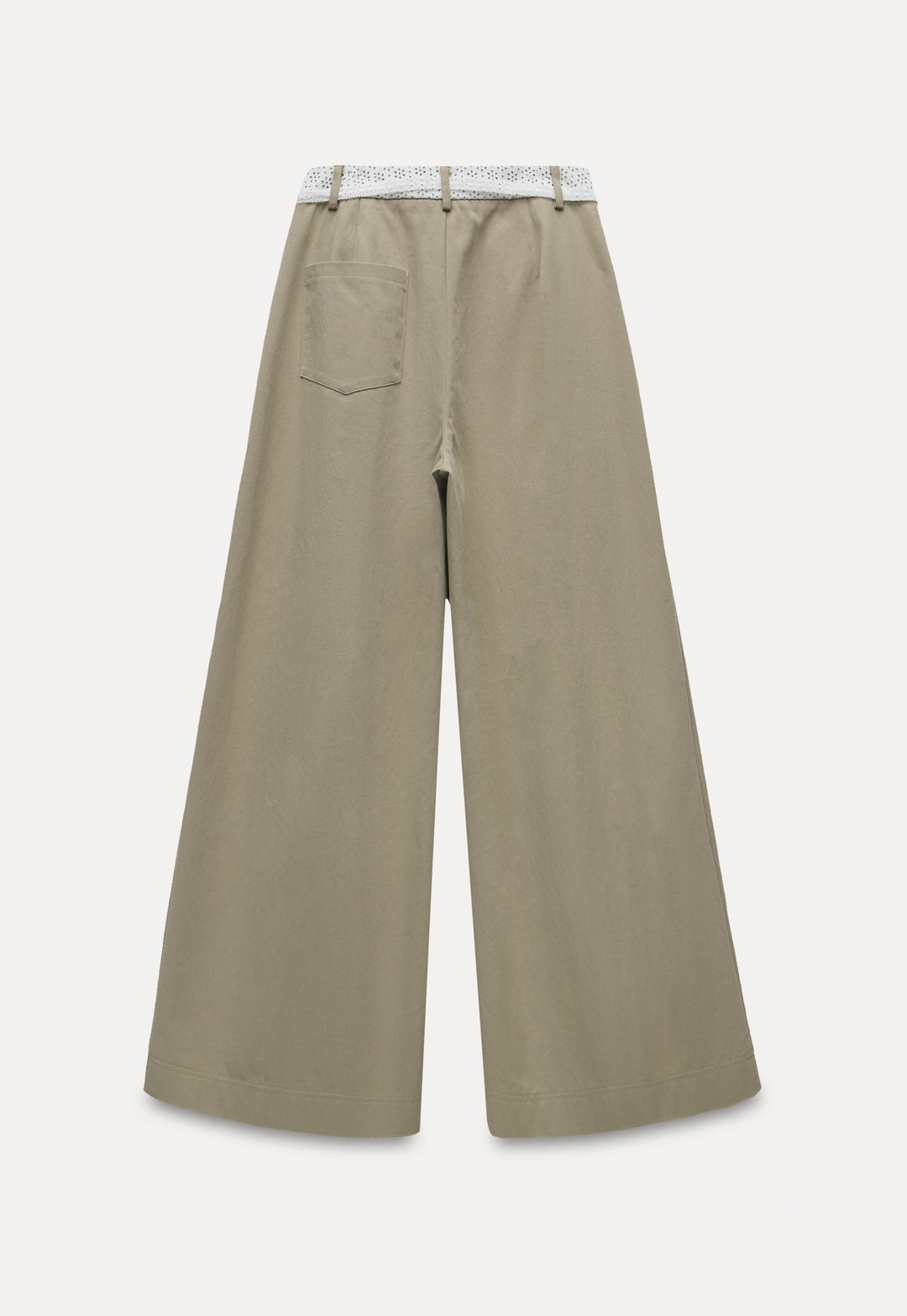 Casual Pleated Wide-Leg Pants with Drawstring Detail