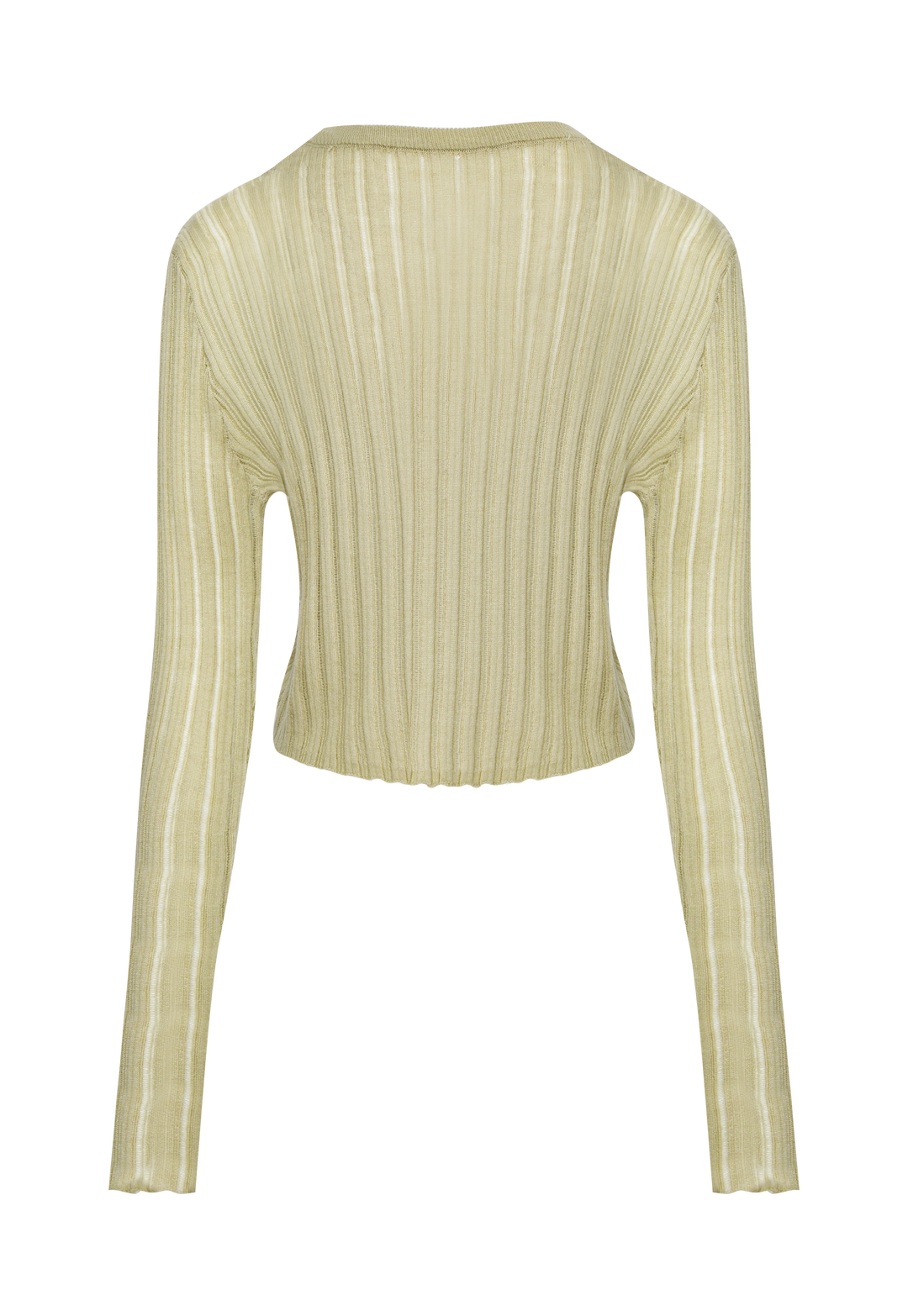 Women's Long-Sleeve Ribbed Knit Top