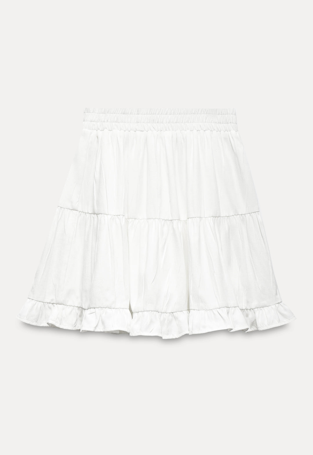 Women's Tiered Ruffle Mini Skirt – High-Waisted Flowy Skirt