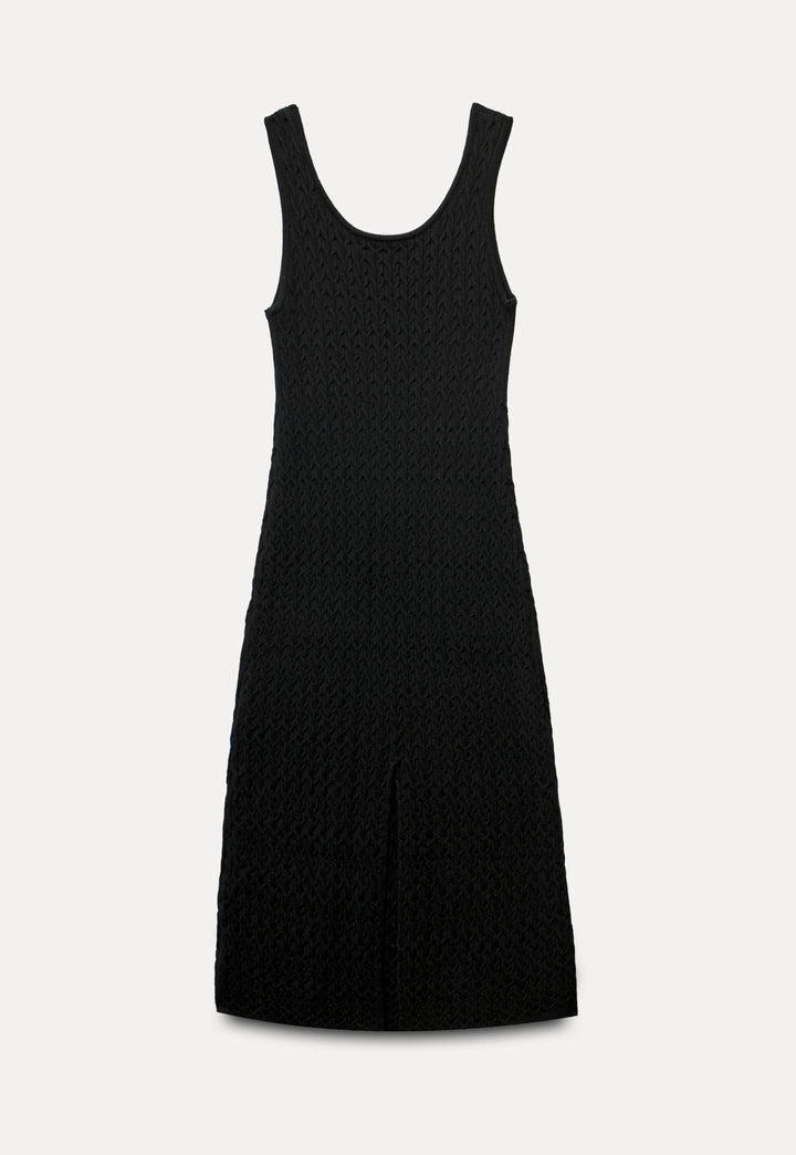 Women's Sleeveless Knit Dress – Fitted Ribbed Tank Dress