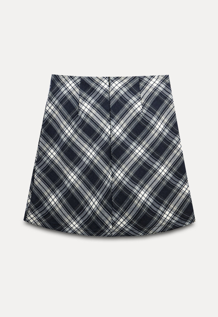 Women's Plaid A-Line Mini Skirt